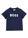 Bosswear Logo-print Cotton T-shirt In Blue