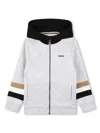 Bosswear Striped-trim Logo Tracksuit In Grey
