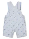 Bosswear Logo-print Dungarees In Blue