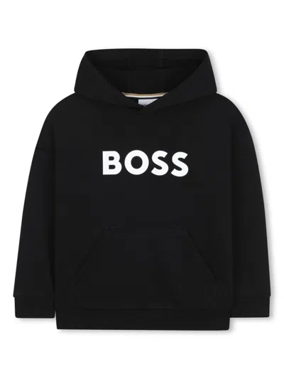 BOSSWEAR LOGO-PRINT HOODIE