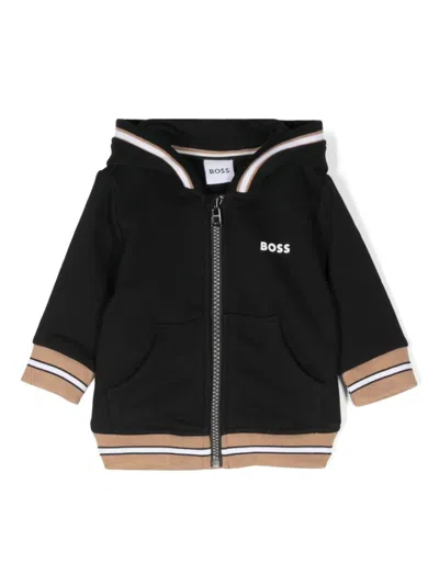 Bosswear Babies' Logo-print Hoodie In Black