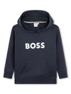 Bosswear Logo-print Hoodie In Blue