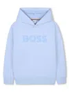 Bosswear Logo-print Hoodie In Blue