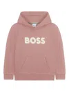 Bosswear Logo-print Hoodie In Pink