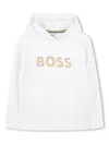 Bosswear Logo-print Hoodie In White