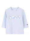 Bosswear Logo Print Long-sleeve T-shirt In Blue