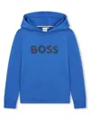 BOSSWEAR LOGO-PRINT LONG-SLEEVED HOODIE