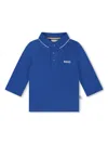 Bosswear Logo-print Polo Shirt In Blue