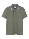 Bosswear Kids' Logo-print Polo Shirt In Green