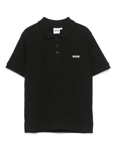 Bosswear Poloshirt Mit Logo-print In Schwarz