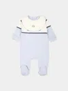 Bosswear Logo Print Romper And Bib In Blue