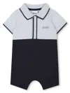 Bosswear Logo-print Romper In Blue