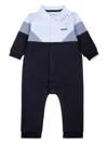 Bosswear Logo-print Romper In Blue