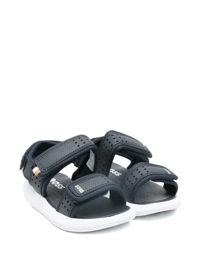 Bosswear Kids' Logo-print Sandals In Multi