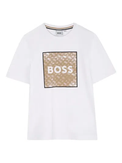 Bosswear Kids' Logo-print Short-sleeve T-shirt