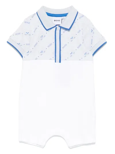 Bosswear Babies' Logo-print Shorties In White