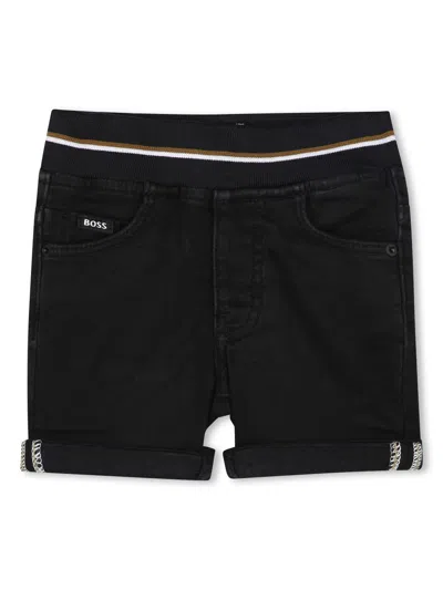 Bosswear Babies' Logo-print Shorts In Black