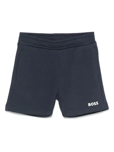 Bosswear Babies' Logo-print Shorts In Blue