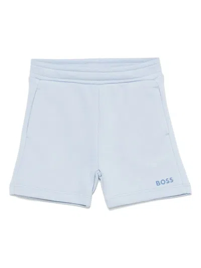 Bosswear Babies' Logo-print Shorts In Blue