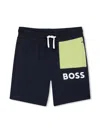Bosswear Logo-print Shorts In Blue