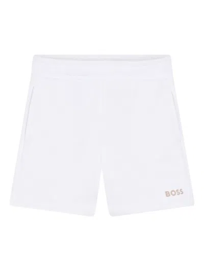Bosswear Babies' Logo-print Shorts In White