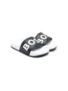 Bosswear Logo-print Slides In Black