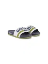 Bosswear Logo-print Slides In White