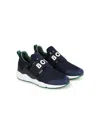 Bosswear Logo-print Slip-on Sneakers In Blue