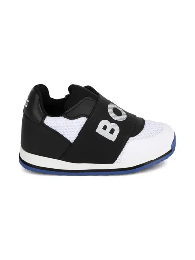 Bosswear Kids' Logo-print Sneakers In Animal Print