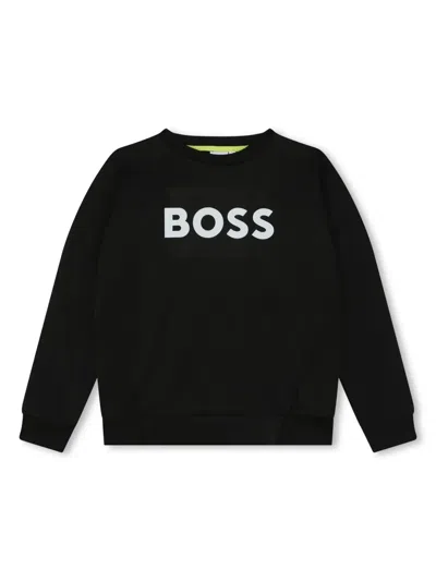 Bosswear Kids' Logo-print Sweatshirt In Black