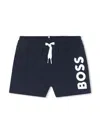 Bosswear Logo-print Swim Shorts In 蓝色