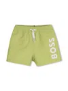 Bosswear Logo-print Swim Shorts In 绿色