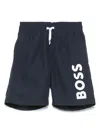 Bosswear Logo-print Swim Shorts In Blue