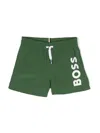 Bosswear Logo-print Swim Shorts In Green