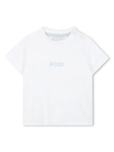 Bosswear Babies' Logo-print T-shirt And Shorts Set In White