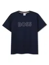 Shop Bosswear Logo-print T-shirt In Blau