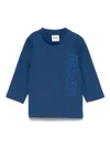 Bosswear Rubberised Logo-detail T-shirt In Blue