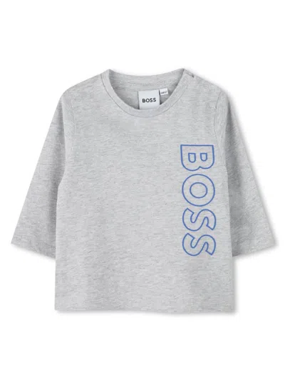Bosswear Babies' Logo-print T-shirt In Grau