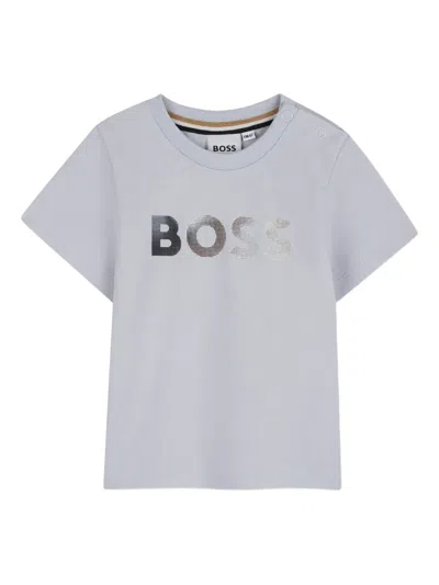 Bosswear Babies' Logo-print T-shirt In Gray