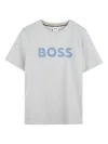 Shop Bosswear Logo-print T-shirt In Grey