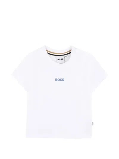 Bosswear Babies' Logo-print T-shirt In White