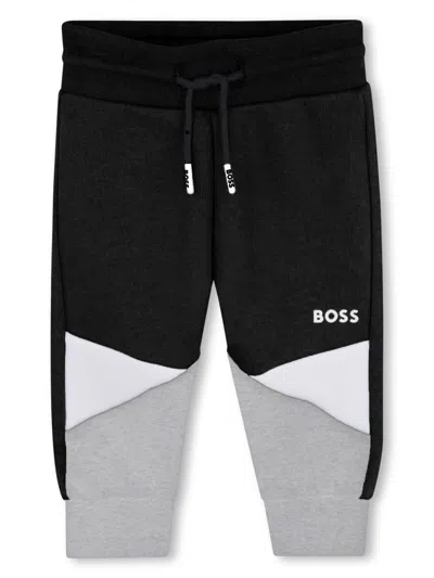 Bosswear Babies' Logo-print Track Pants In Black