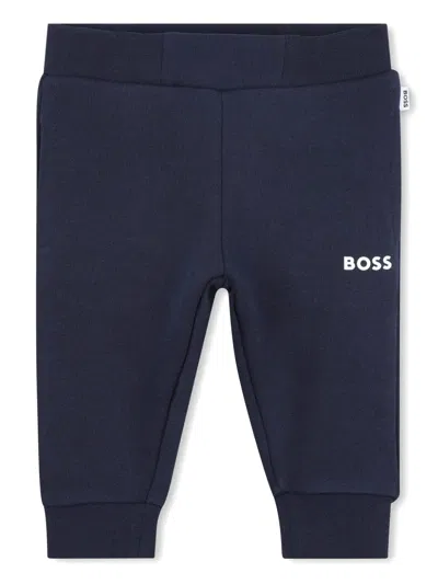 Bosswear Babies' Logo-print Track Pants In Blue