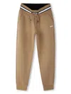Bosswear Logo-print Track Pants In Neutrals