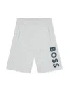 Bosswear Logo-print Track Shorts In Grey