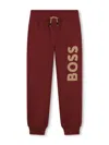 Bosswear Logo-print Tracksuit Bottoms In Red