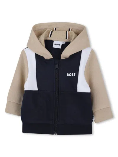 Bosswear Babies' Logo-print Tracksuit (set Of Three) In Blue