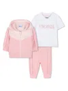 Bosswear Logo-print Tracksuit (set Of Three) In Pink