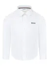 Bosswear Logo Shirt In Weiss