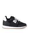Bosswear Logo Slip-on Trainers In Black